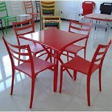It includes table and 6 chairs. Concepts Plastic Restaurant Furniture Seating Capacity 1 4 Id 20570776497