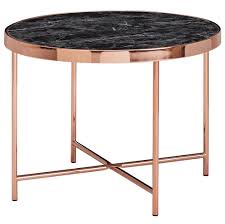 Aminda couchtisch rund 80 cm glasplatte mit marmorprint gold. Design Beistelltisch Rund O Online Kaufen