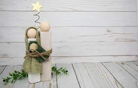Then you need to install hinges and boards on the back for your nativity characters to stand up with. Diy Wood Block Nativity Set You Can Make This Clumsy Crafter