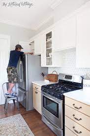 I'm painting kitchen cabinet doors white; Kitchen Cabinet Makeover How To Paint Cabinets The Lettered Cottage