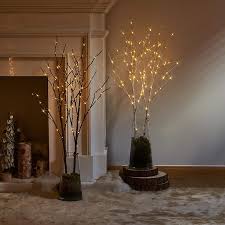Twinkle star 6 feet 96 led lighted birch tree for thanksgiving decor home wedding party indoor outdoor christmas, fall, autumn decoration, 2 pack, warm white. Artificial Trees Home Decor Litbloom Lighted Twig Branches With Timer And Dimmer Tree Branch With Warm White Lights For Holiday And Party Decoration 32in 150 Led Waterproof Plug In White Home