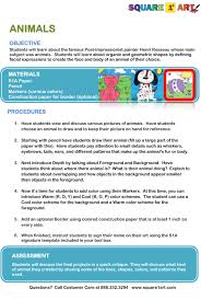 How To Draw Animals Lesson Plan Www Square1art Com Collaborative Art Projects For Kids Art Lesson Plans Collaborative Art Projects