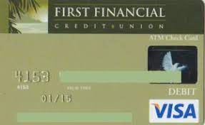 Compare our credit cards online to find the perfect mastercard for your finances. Bank Card First Financial Visa First Financial Credit Union United States Of America Col Us Vi 0168