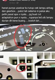 Lampu indikator merupakan bagian penting yang ada pada panel dashboard agya ayla. Used Car Dajal Tipu Mileage Lampu Check Enjin Dipadam