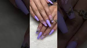 Explore our wholesale acrylic nails supplies online. Purple Butterfly Acrylic Nail Designs Youtube