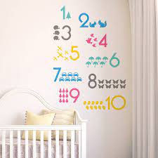 Boho rainbow classroom decor preschool focus wall version 2 preschoolpackets 5 out of 5 stars (27) $ 5.00. Colorful Wall Decal Baby Kids Educational Numbers Wall Art Sticker Bedroom Decor Home Garden Decor Decals Stickers Vinyl Art