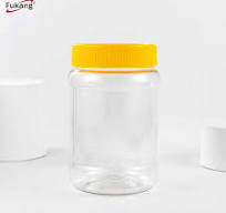 ODM/OEM Small Peanut Butter Packaging Bottle Jar clear Round Containers  Screw Lids for Peanut Butter Plastic Bottle Jar