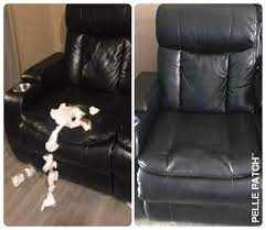 Pelle Patch Leather Repair Patch Recliner Repair Before And After Leather Couch Repair Leather Repair Couch Repair