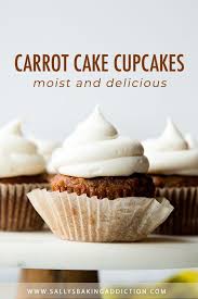 Super Spiced And Moist Carrot Cake Cupcakes Filled With Shredded Coconut And Topped With Creamy Cream Cheese Frosti Baking Carrot Cake Cupcakes Cupcake Recipes No miniature version of the world's best cake flavor? carrot cake cupcakes cupcake recipes