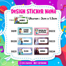 Antara rutin bila anak masuk sekolah adalah adalah menulis nama anak pada buku. Sticker Nama Anak Mur