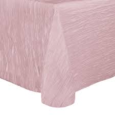 Visual Textile Crinkle Taffeta Delano 54 Inch Round Tablecloth Light Pink