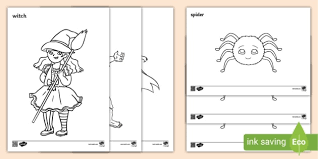 Halloween coloring activities for kids. Halloween Colouring Pages Festivals Primary Resources