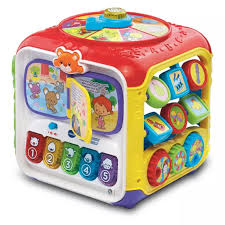 Vtech Sort And Discover Activity Cube In 2020 Activity Cube Activity Cube Baby Baby Developmental Toys