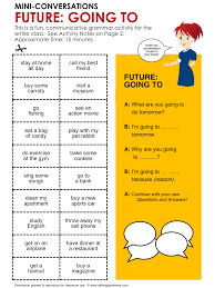 English Grammar Conversation Practice Activity Future Going To Mini Conversat Juegos Para Aprender Ingles Aprender Ingles Vocabulario Vocabulario En Ingles
