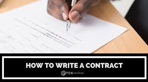 What's in a legal contract? How To Write A Contract In 9 Simple Steps Tck Publishing