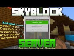 Collection of the best minecraft pe maps and game worlds for download including adventure, survival, and parkour minecraft pe maps. New Skyblock Server On The Bedrock Edition Of Minecraft Avengetech Bedrock Server Edition