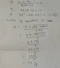 A quadratic equation is an equation where the highest exponent of any variable is 2: Find The Roots Of The Equation 1 X 1 X 2 3 Sarthaks Econnect Largest Online Education Community