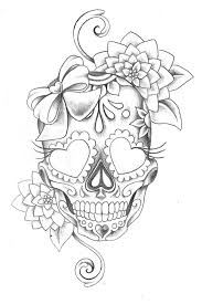 Do you do your natural nails or acrylics? Papirouge Tattoo Zeichnungen Skull Tattoo Flowers Sugar Skull Tattoos Girly Skull Tattoos