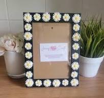 NEW Custom Daisy Flower Picture Frame, 5x7 Photo Frame ...