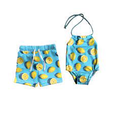 Wash after wash, our baby boys bathing suits stay snug so they can move and discover. Brother And Sister Matching Swimsuits Lemonade Party Matching Outfits Siblings Swimsuits Yellow Lemon Swimsuit In 2021 Matching Swimsuits Girls Bathing Suits Matching Outfits