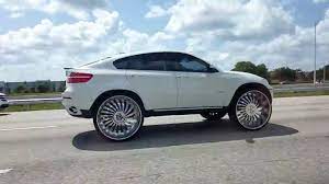 Sickest Bmw X6 Lifted And Modified With Massive 30 Inch Plus Wheels Rims Bmw X6 Bmw Old School Cars