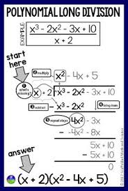 Polynomial Long Division In Algebra 2 Teaching Algebra School Algebra Polynomials