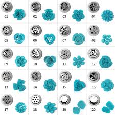 Magic Kitchen 46 Pcs Russian Piping Tips Leave Nozzles Set