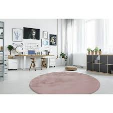 Schon lange nicht mehr wird die farbe rosa nur auf mädchenzimmer beschränkt und muss nicht immer quietschig grell sein. Kayoom Teppich Rund Rabbit Rosa Durchmesser 160 Cm 100 Polyester Bauhaus