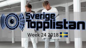 The Official Swedish Singles Chart Top 20 Week 24 June 11th 2018