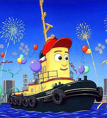 Choose a free nova scotia printable colouring (coloring) page: Theodore Wants To Wish All Of You A Tooty New Year Painted Rocks Tug Boats Theodore Tugboat