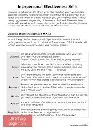 Dbt Interpersonal Effectiveness Skills Worksheet Therapist Aid Dbt Therapy Interpersonal Effectiveness Dialectical Behavior Therapy