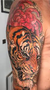 Tiger japan style tattoo background. Pin By Kurt Shots On Asian Ink Japanese Tattoo Designs Tiger Tattoo Design Japanese Tiger Tattoo