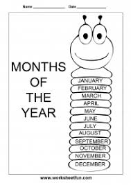 spelling months of the year free printable worksheets