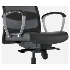 Osp home furnishings deluxe wood bankers desk chair with black vinyl padded seat, espresso. Markus Office Chair Black Glose Robust Black Ikea