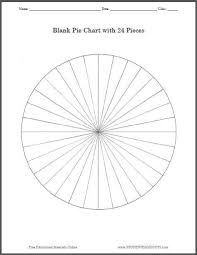 Blank Pie Chart With 24 Pieces Free To Print Pdf File