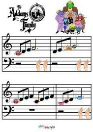 Partition Famille Adams Melopie Apprendre En S Amusant Piano Pour Enfant Partition Partitions De Piano