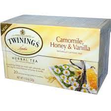 Twinings Herbal Tea Camomile Honey Vanilla Caffeine Free 20 Tea Bags 1 13 Oz 32 G Twinings Twinings Tea Vanilla Tea
