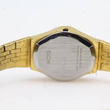 Elgin national industry watches were made after 1968, primarily from the 1970s onward. Women S Elgin Gold Plated Watch In Box Property Room