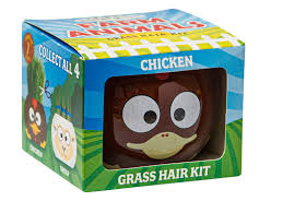 grass hair kit, chicken