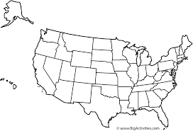 Find your state find and label your state in the usa, and label other important geography. Map Of The United States With Title And States Coloring Page Independence Day