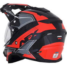 Helmet Afx Fx 41ds Dual Sport Eiger Black Red
