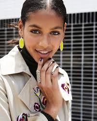 Llegim Earrings Kendra Scott Teal Tie Dye Illusion Kendra Scott Elle Open  Frame Earrings In Rose