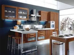 Kitchen Stylish Blue Kitchen Wall Paint Colors With Nice Modern Furniture Kitchen Paint Colors With Mode Blue Kitchen Walls Modern Kitchen Paint Modern Kitchen