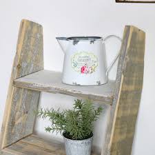 Check spelling or type a new query. Grey Rustic Wooden Ladder Shelf Unit