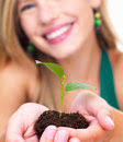 More similar stock images of `Happy plant` - happy-young-woman-holding-plant-5895457