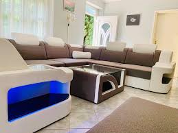 Wohnlandschaft Padua U Leder Designer Couch Sofa Design Wohnen