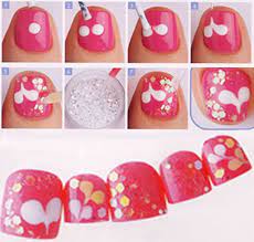 طرق تعليم الرسم على الاظافر تعليم الرسم على الاظافر طرق روعه طريقه جدا سهله وبسيطه toe nail art valentine nail art valentines nails