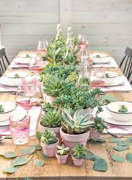 Ispydiy Summerparty3 Green Tablescape Succulent Centerpieces Table Decorations
