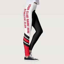 Write Your Name Black White Red Leggings Zazzle Com Red Leggings Black White Red Stylish Leggings