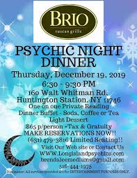 Psychic Dinner Event At Brio Tuscan Grille Huntington Station